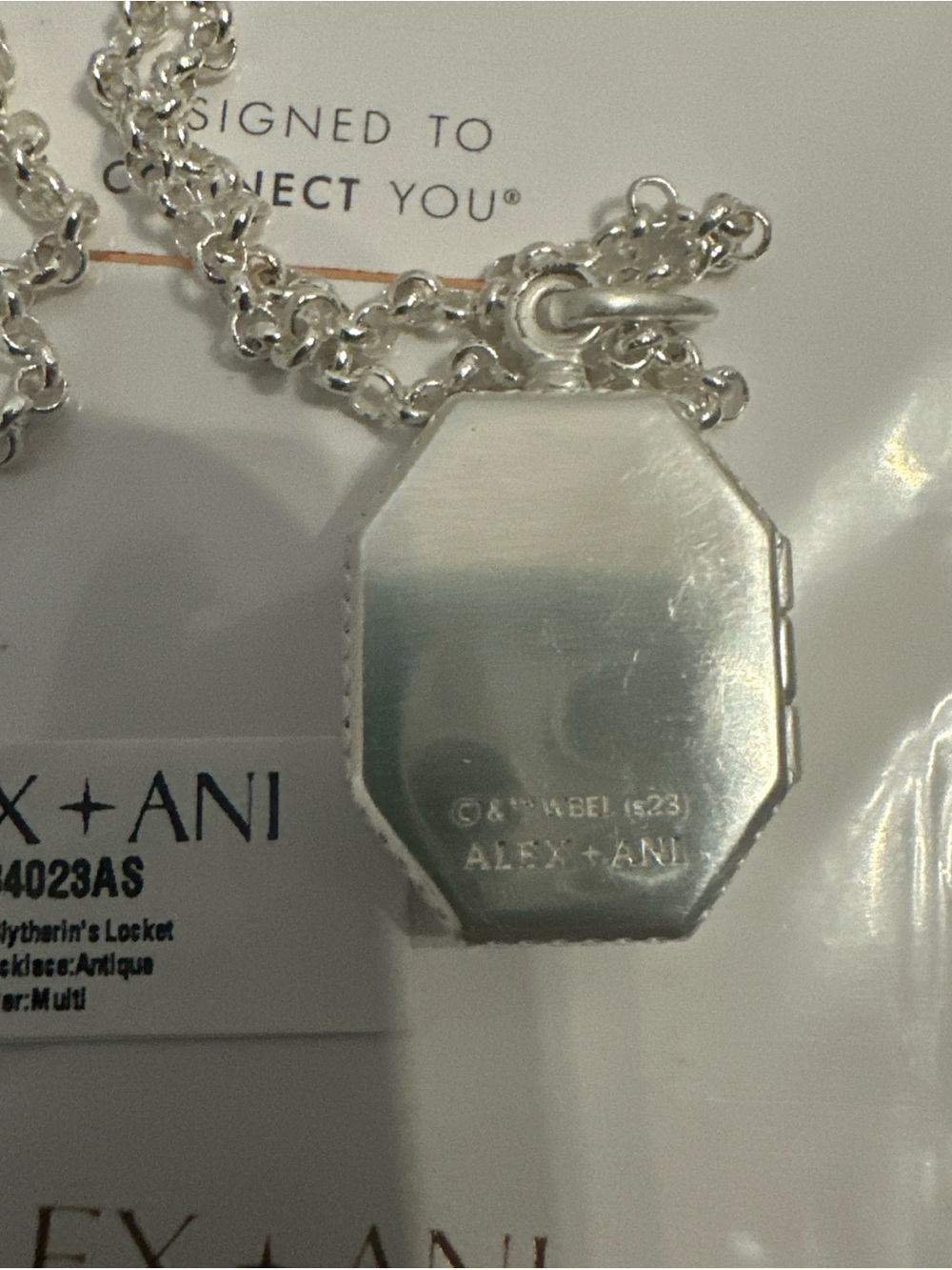 Alex And Ani Harry Potter Slytherin Locket Necklace 20”-22” New Sold Out - Picture 5 of 7